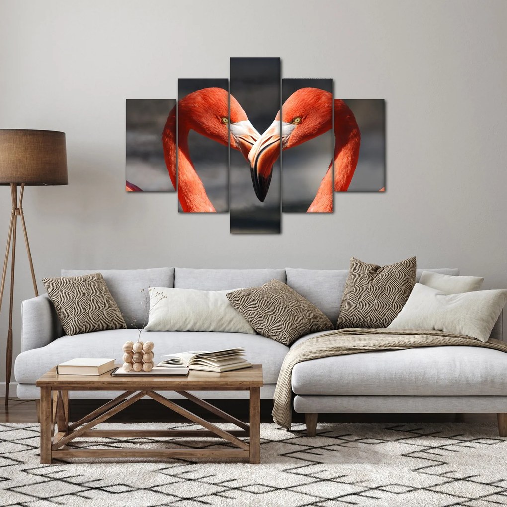 Két szerelmes flamingó képe (150x105 cm)