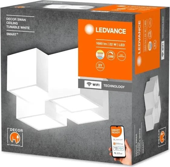Ledvance - LED dimmelhető mennyezeti lámpa DECOR SWAN LED/22W/230V 3000-6500K Wi-Fi Tuya