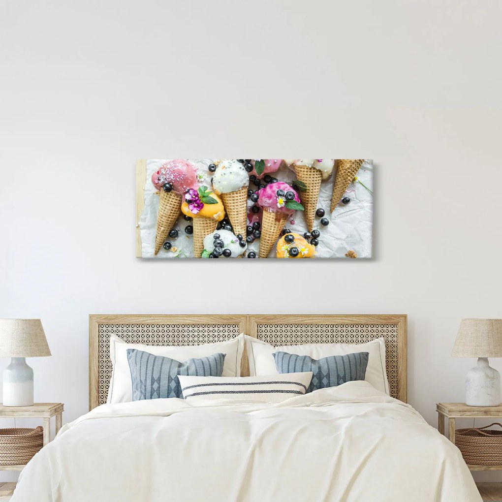 Fagylaltok képe (120x50 cm)