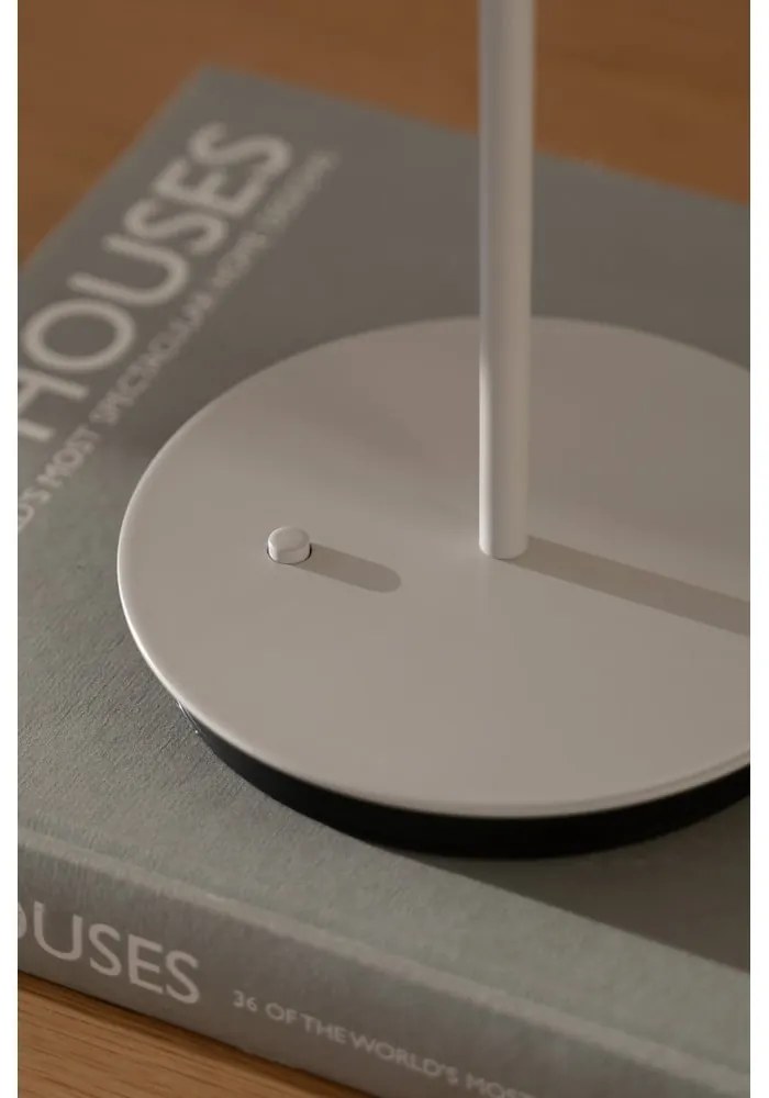 Világosszürke fém LED asztali lámpa fém búrával (magasság 31 cm) Asteria Move – UMAGE