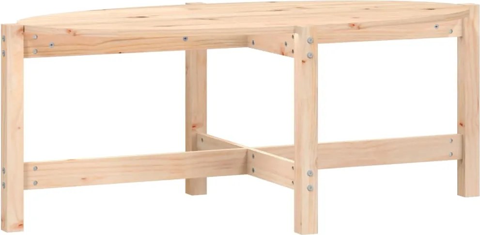 vidaXL tömör fenyőfa dohányzóasztal 118 x 63 x 45 cm