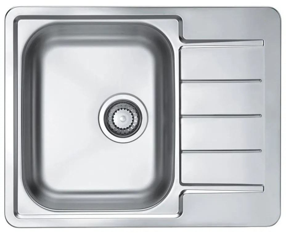 ALVEUS 1144603 - Mosogató LINE 61,5x50 cm matt acél/satin, excenter nélkül