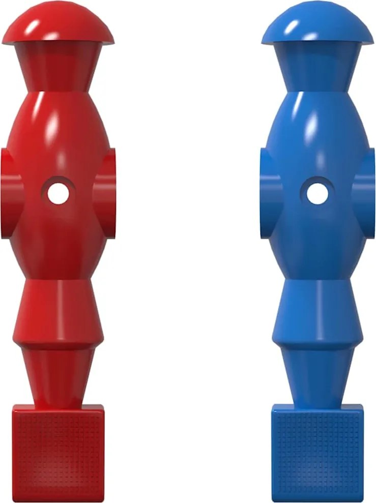 vidaXL Foci Asztal Játékosok 22 pcs Kék és Piros 2,4 x 2,1 x 9,7 cm PP