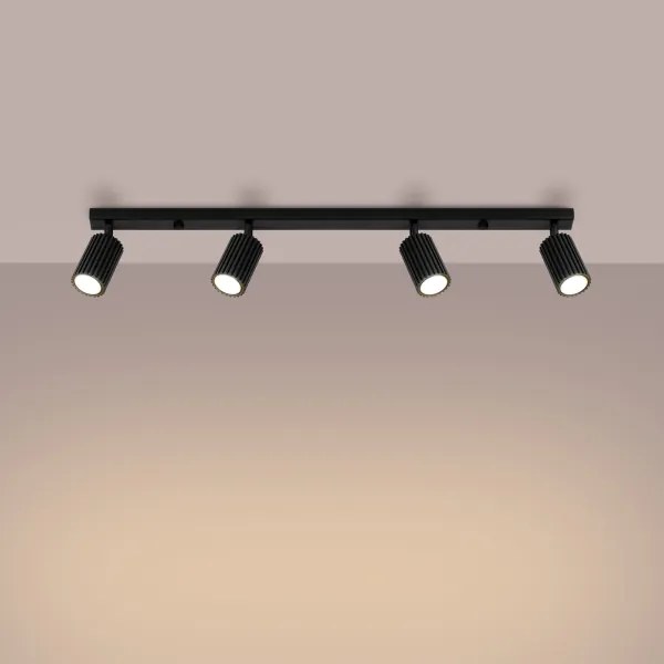Sollux SL.1584 - Spotlámpa KARBON 4xGU10/10W/230V fekete