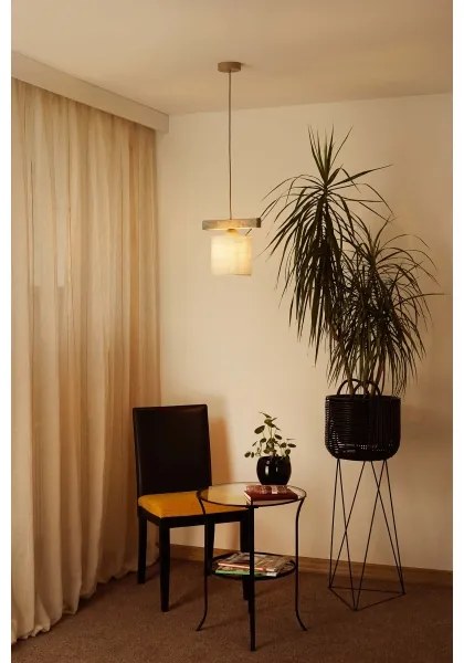 Brilagi - Csillár zsinóron FOREST 1xE27/15W/230V fenyő/barna/krémes