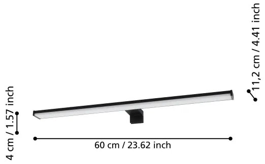 Eglo 99731 - PANDELLA LED 11W 230V IP44 für Badspiegelbeleuchtung