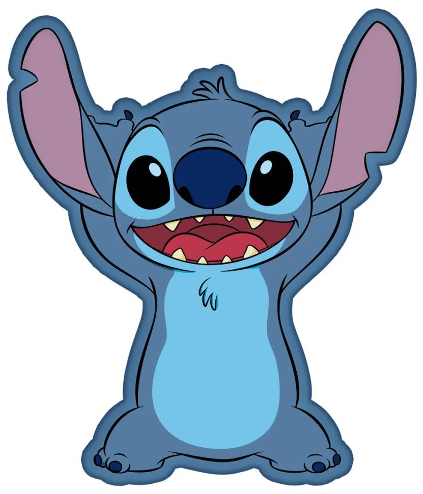 Disney Lilo és Stitch, A csillagkutya Alien formapárna, díszpárna 35 cm