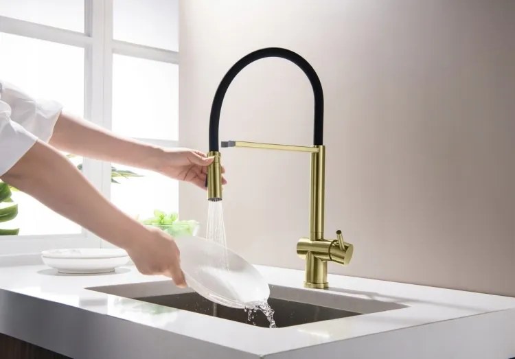 Konyhai Csaptelep Kivehető Flexibilis Kifolyócsővel