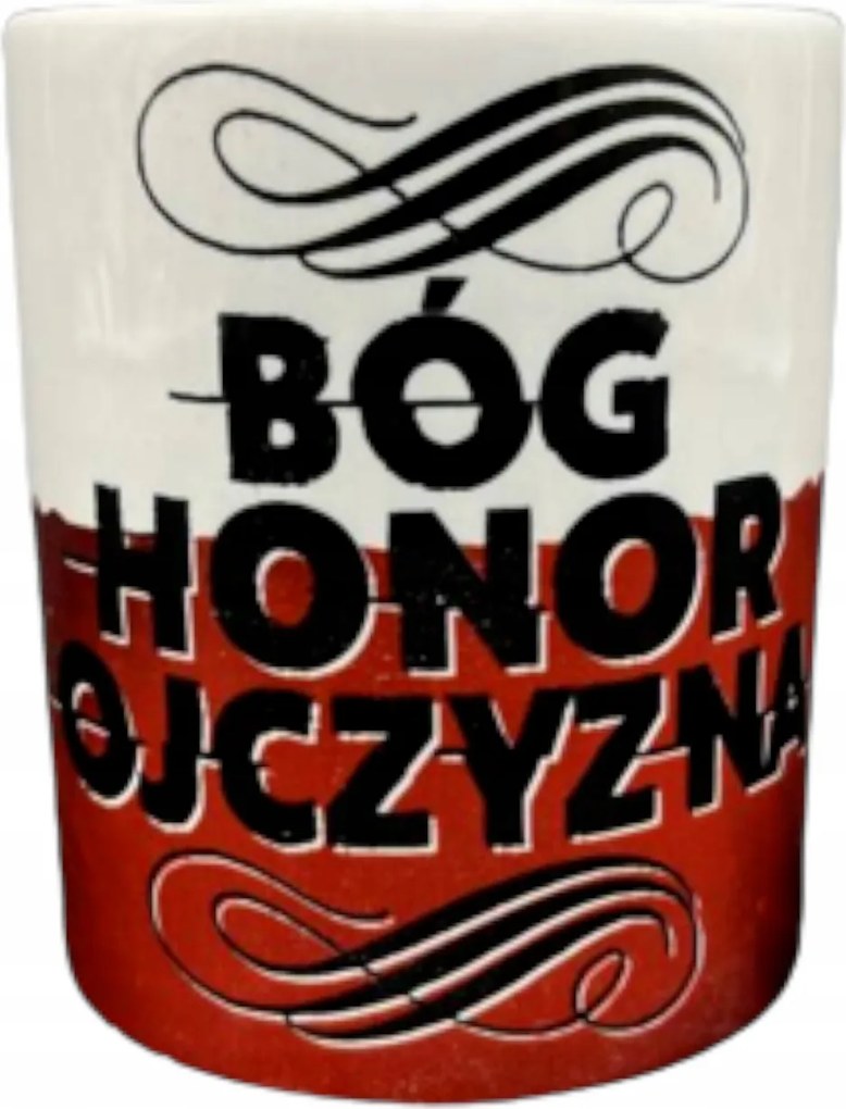 Porcelán Bögre Isten Becsület Haza KB014