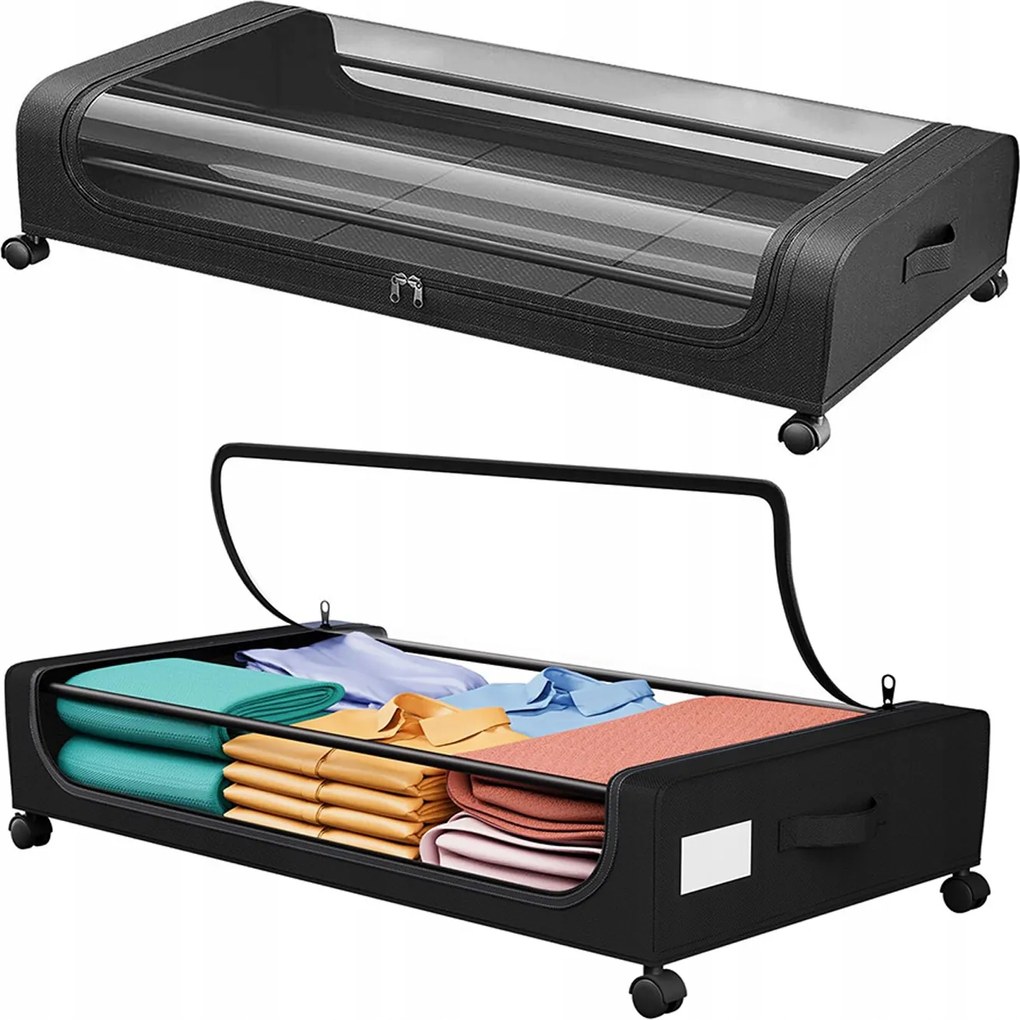 Ágy Alatti Rendszerező 78,5X44CM Ágynemű Tárolására Cipzárral 2 Db