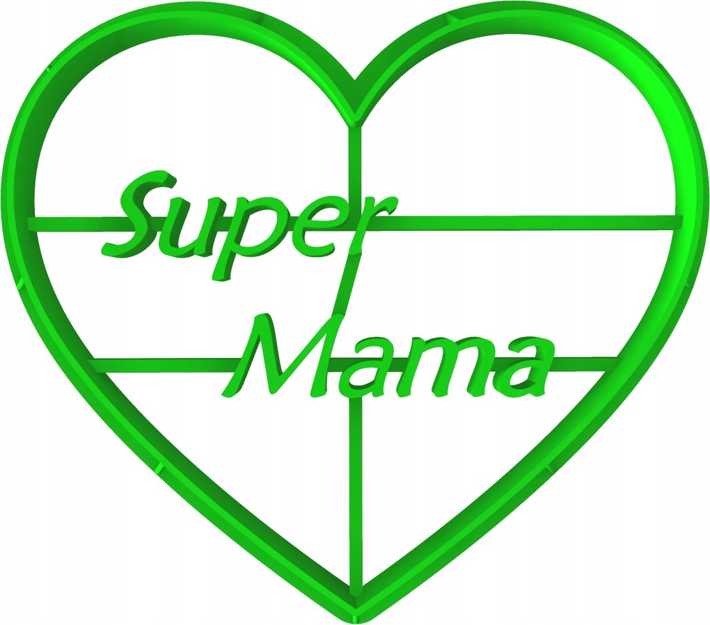 Forma Lyukasztó Mézeskalács kiszúró Anyák Napja Szív Mama