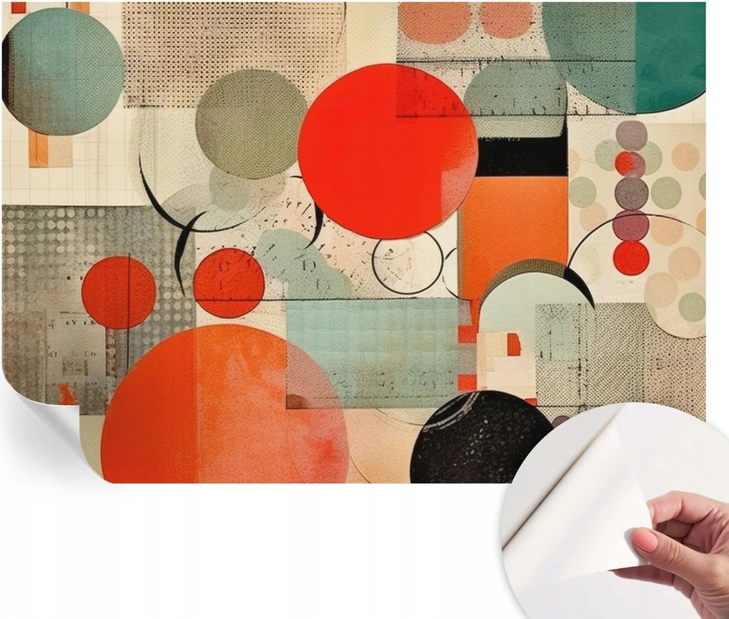 Dekoratív Öntapadós Tapéta Divatos Minták Színes absztrakt 152x104 cm