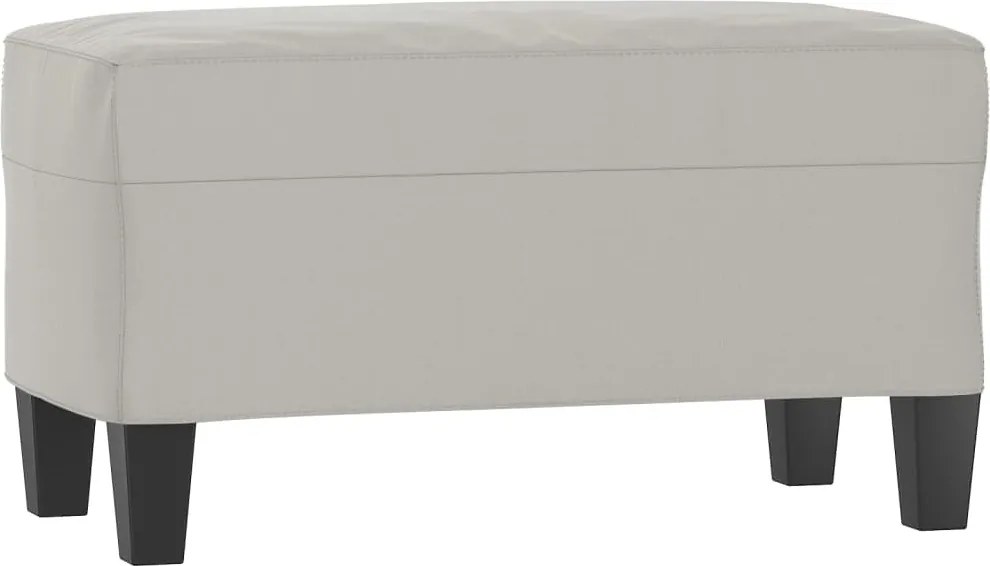 vidaXL világosszürke mikroszálas szövet pad 70 x 35 x 41 cm
