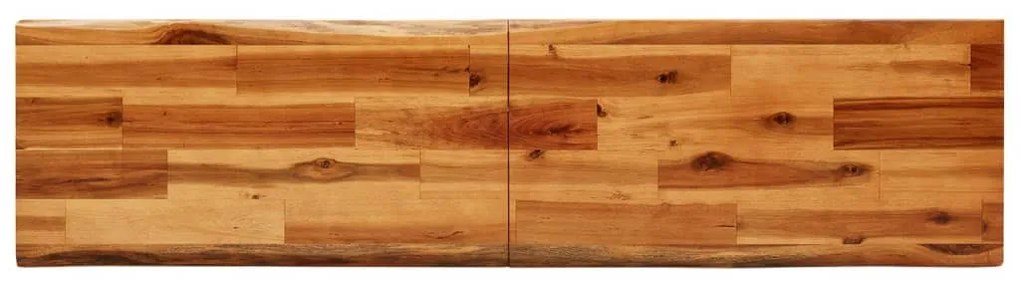 tömör akácfa pad természetes éllel 140 cm