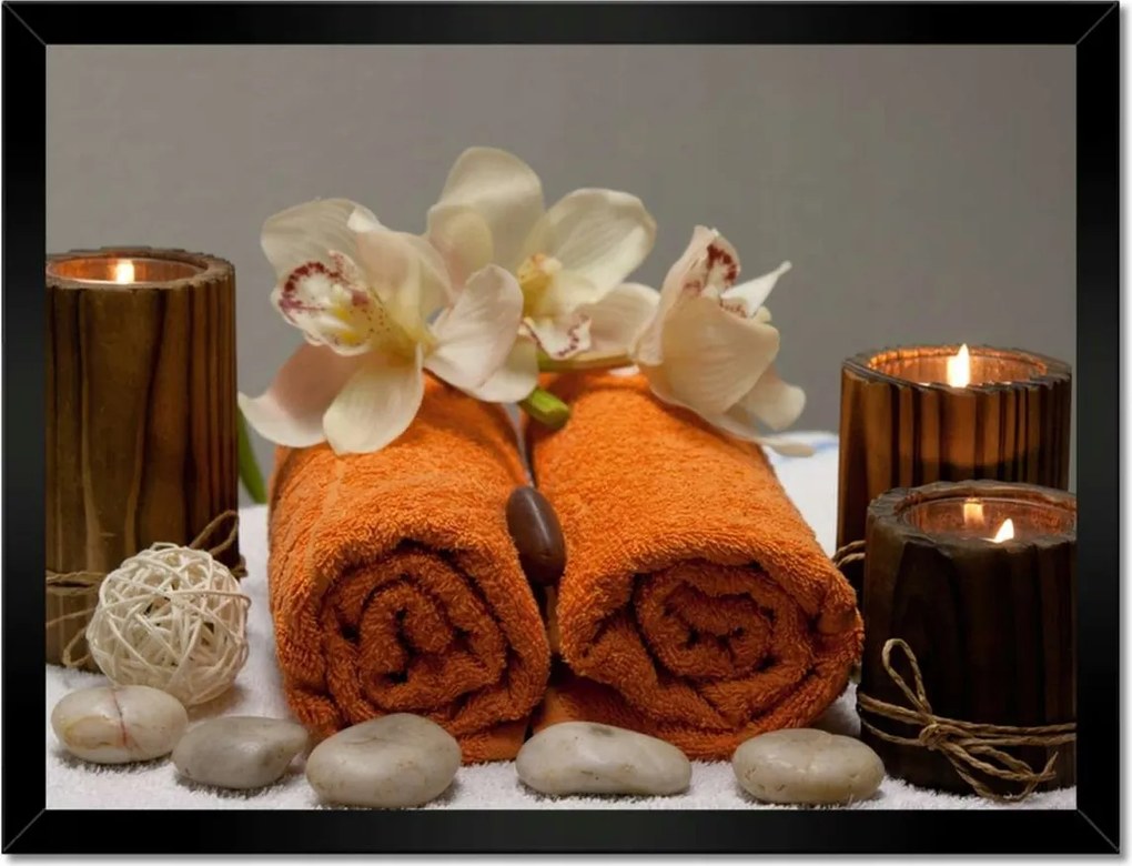 Poszterek keretben 40x30 Orchidea Háztartási kövek