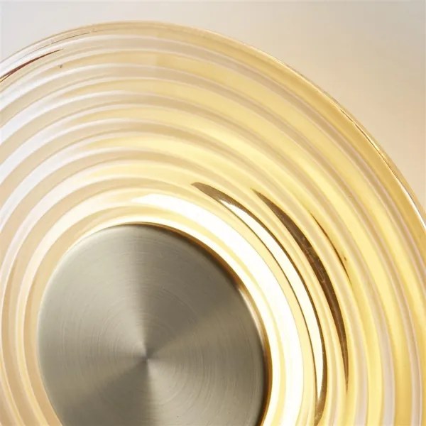 Searchlight 32210AM - CLEO dimmelhető LED fali lámpatest, 9,4W/230V, sárgaréz