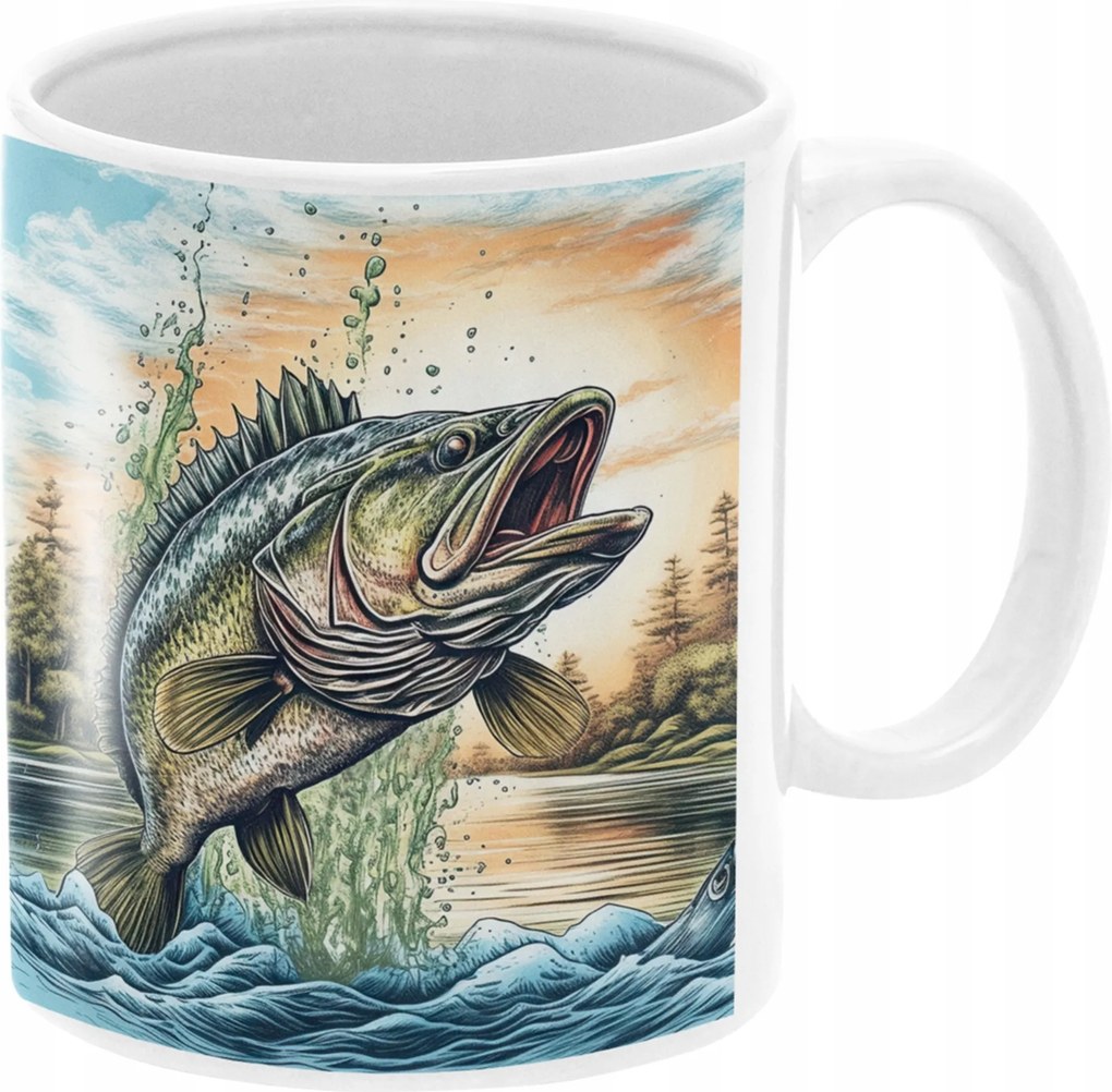 Gyönyörű Bögre Horgászoknak Születésnapi Ajándék Halaknak 330 ml Csomagolás