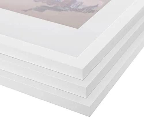 Képkeret készlet 3 darabos, a3-as mérethez , tartó nélkül, fehér