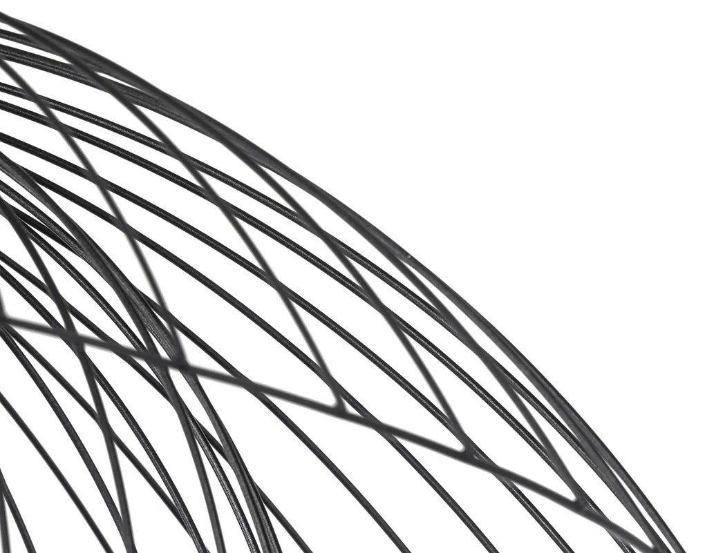 Okos mennyezeti lámpa fekete 60 cm WiFi-vel G95 - Pua