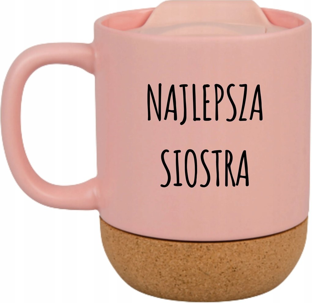 Rózsaszín Bögre Parafa Vicces Ajándék Legjobb Nővér