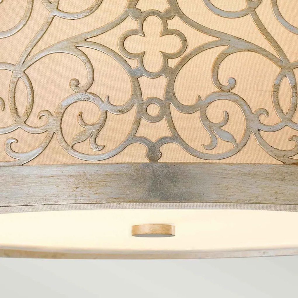 ELSTEAD FE-ARABESQUE-F ARABESQUE Ernyős Mennyezeti Lámpa Ekrü, Patina E27 IP20