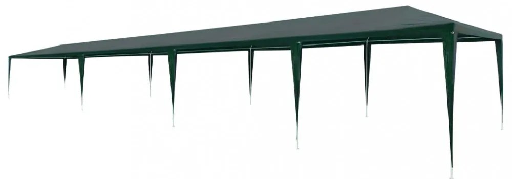 zöld PE rendezvénysátor 3 x 12 m