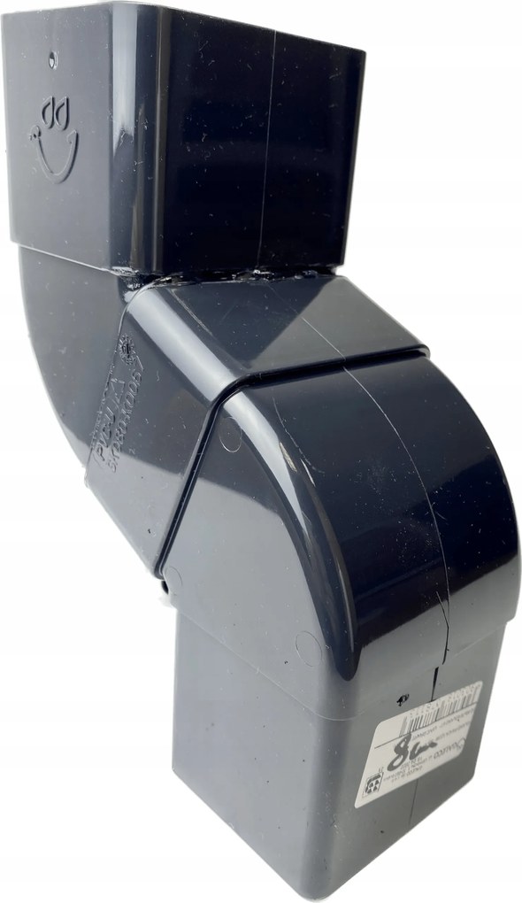 Lefolyócső 8cm Galeco páraelszívó nélkül 70x80mm grafit Bzo