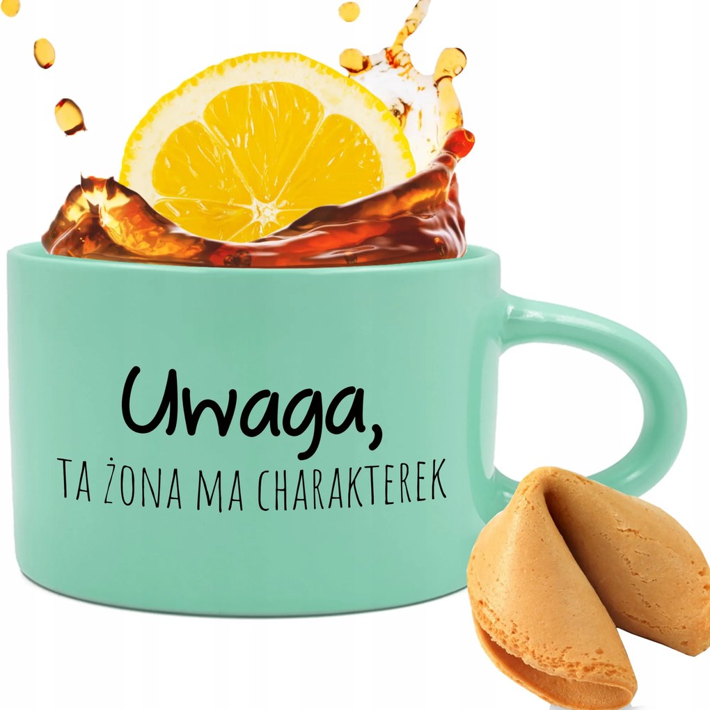 Menta csésze 200ml Ajándék Pároknak Megjegyzés Feleség Jóslás keksz