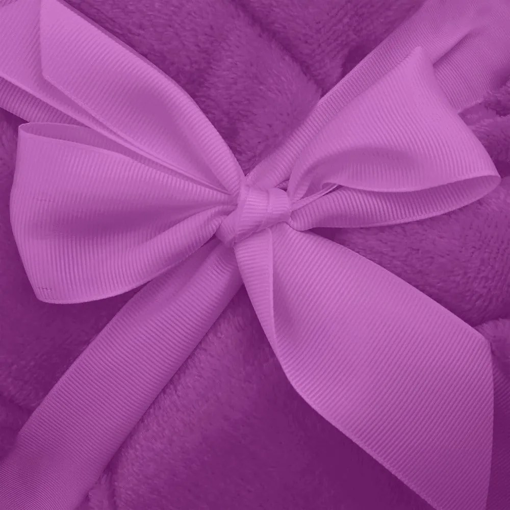 Robby sötétlila mikroszálas uniszex fürdőköpeny, méret XS - DecoKing