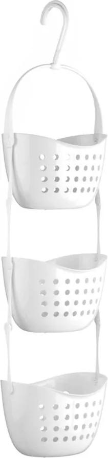 Caddy fehér 3 rekeszes felakasztható fürdőszobai rendszerező - Premier Housewares