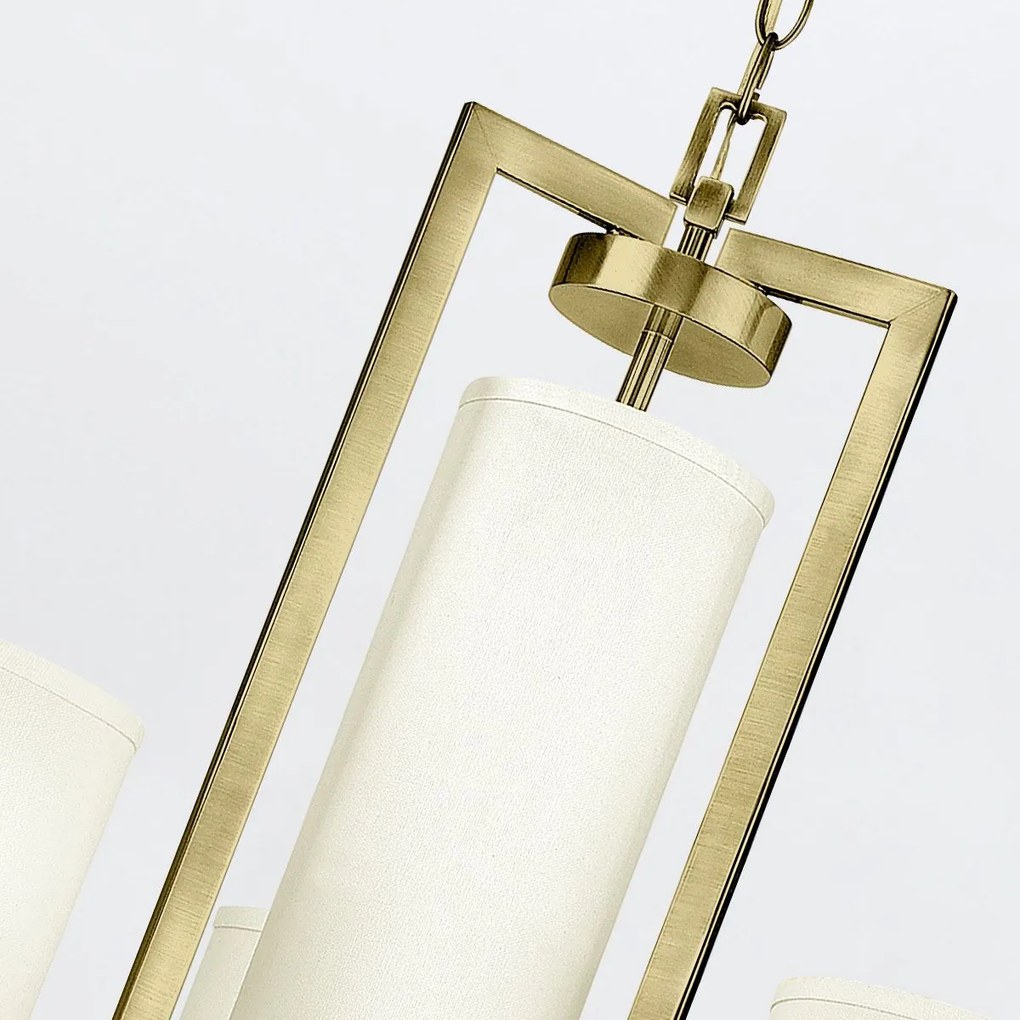 Hinkley lighting klasszikus csillár hampton fehér sárgaréz elshk-hampton4-bb