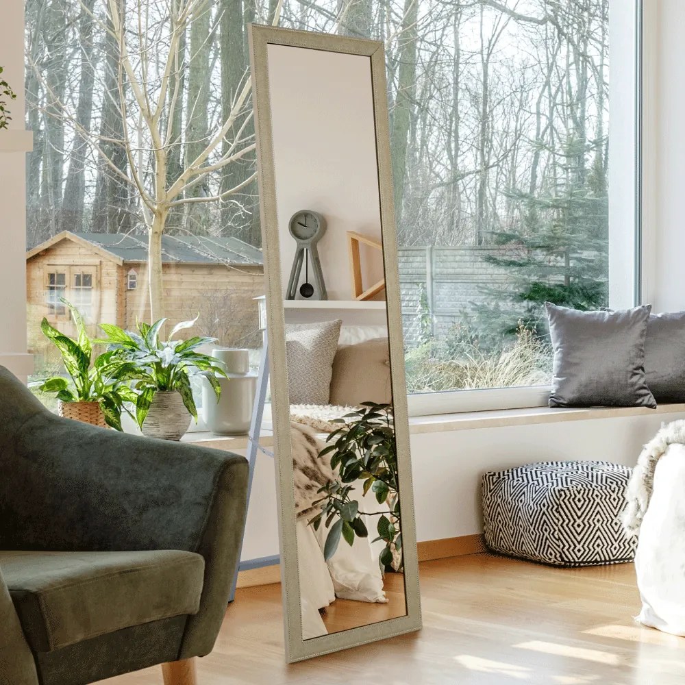 Tükör, bézs/fehér, ASUEL