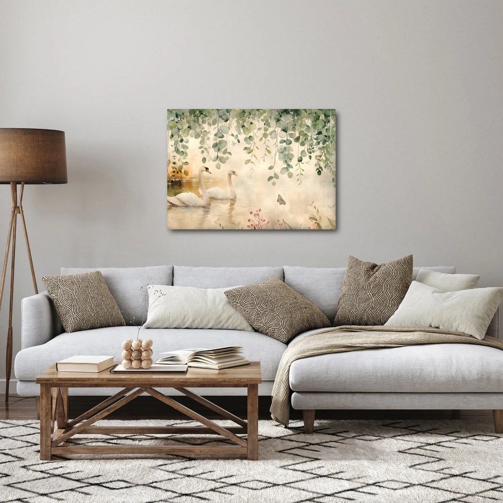 Kép - Tó, akvarell (70x50 cm)