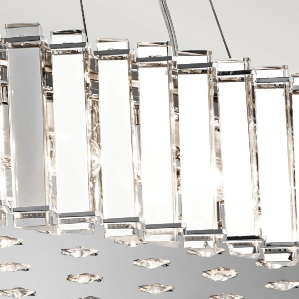 ELSTEAD KLCRYSTALSKYEIL CRYSTAL Kristály Függesztett Lámpa Króm, Átlátszó G9 IP44