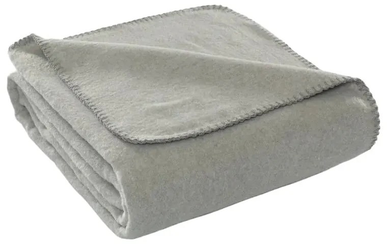 Szürke fleece takaró 130x170 cm Brighton – Mijolnir
