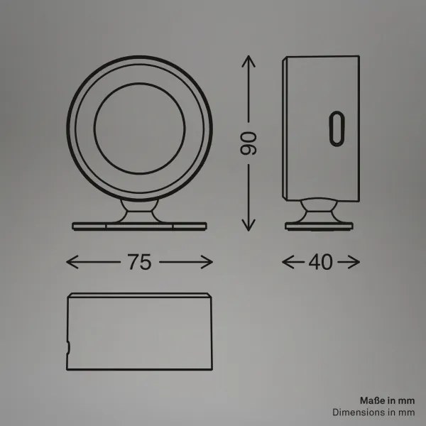 Briloner 3896016 - LED dimmelhető, újratölthető fali lámpa TARI LED/1,6W/5V 1500 mAh fehér