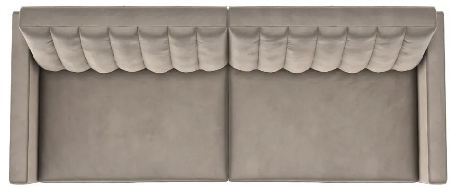 Világosszürke bársony kanapé 207 cm Celine – Støraa