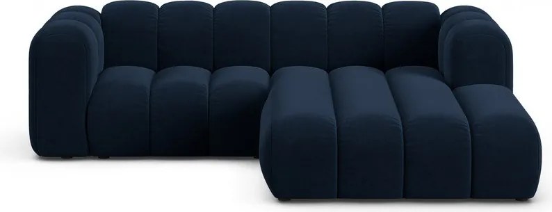 Sötétkék sarokkanapé (jobb oldali) Lupine – Micadoni Home