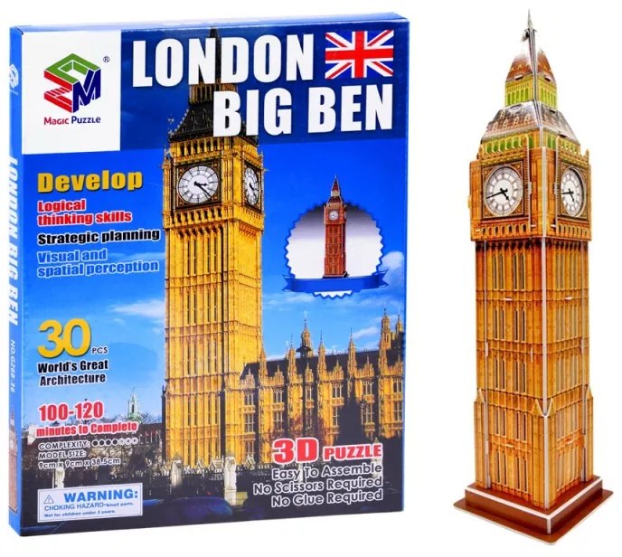 3D puzzle London Big Ben - 30 db