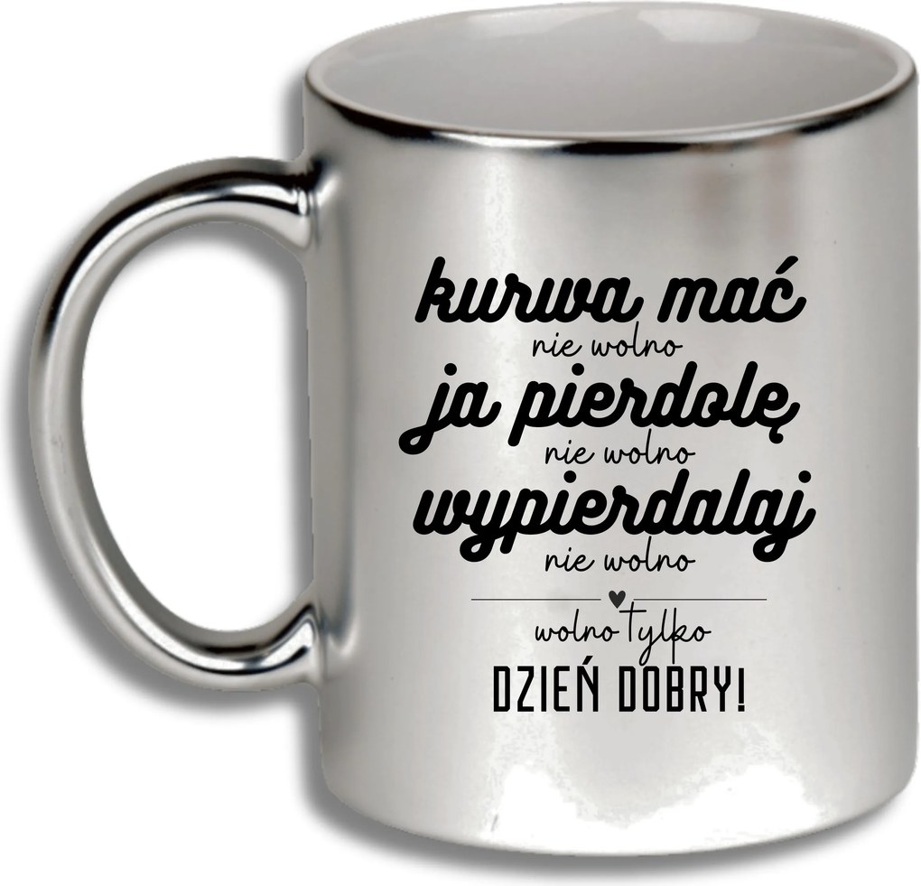 Ezüst Bögre Ajándék Különböző Alkalmak Csak Jó Reggelt