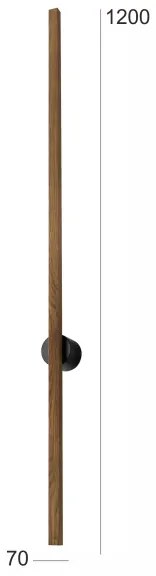 Brilagi - WOODY LINE LED 12W/230V falikar 120 cm tölgy-dió