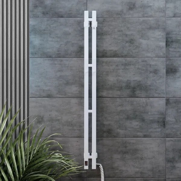 Elektromos törölközőszárító SILOUETTE 187W/230V 120,6 cm IP44 jobb fehér