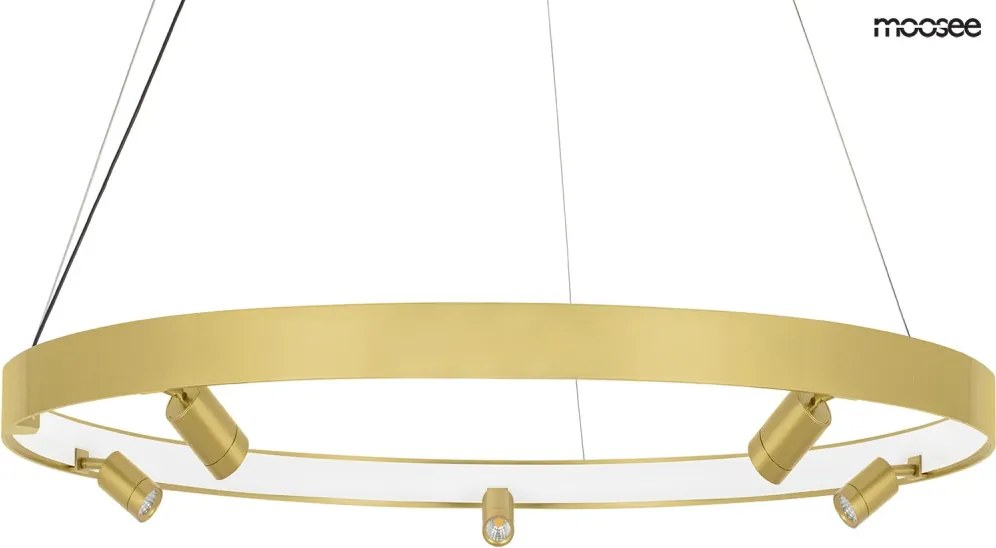 KING HOME MSE010100161 CIRCLE SPOT Modern Led Függesztett Lámpa Arany LED IP20