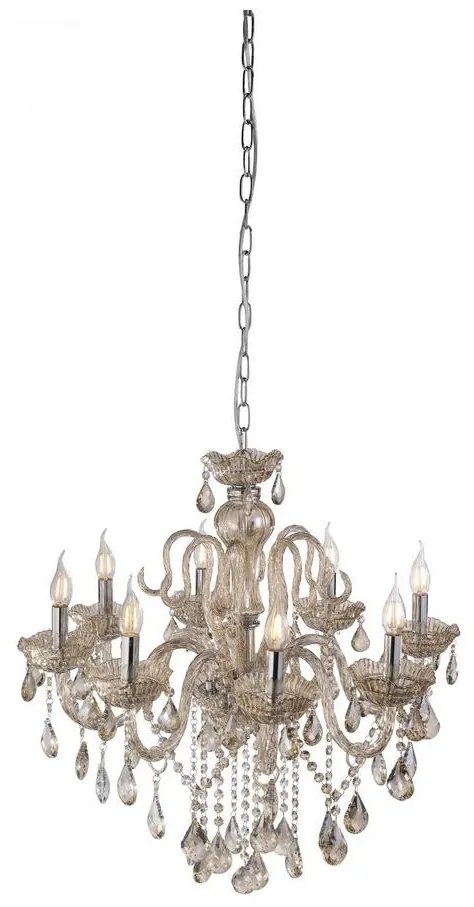 Paul Neuhaus 3081-97 - Kristálycsillár láncon GRACIA 8xE14/40W/230V arany