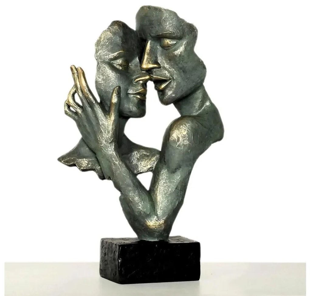 Asztali dekoráció 31,5x9,5x19 cm gyanta/patina