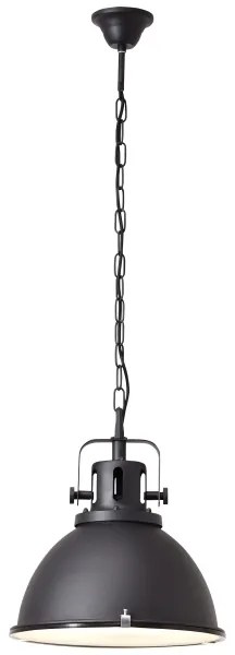 Brilliant - Láncos csillár JESPER GLAS 1xE27/60W/230V fekete