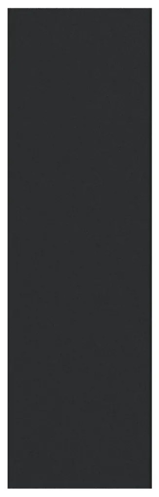 Mosott lábtörlő, fekete, 120x400 cm