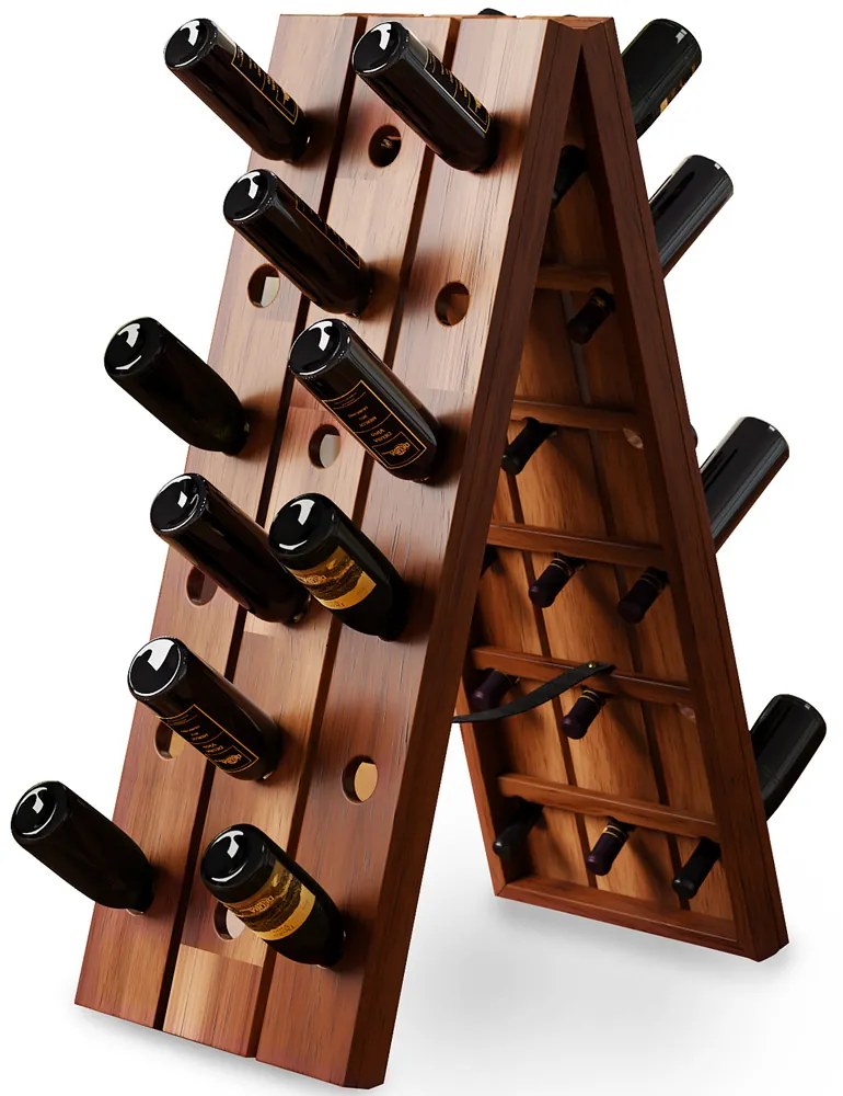 Casaria® Összecsukható bortartó - 36 palack