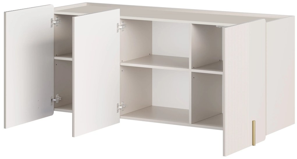 Malmi háromajtós fali komód 150 cm - kasmír / arany