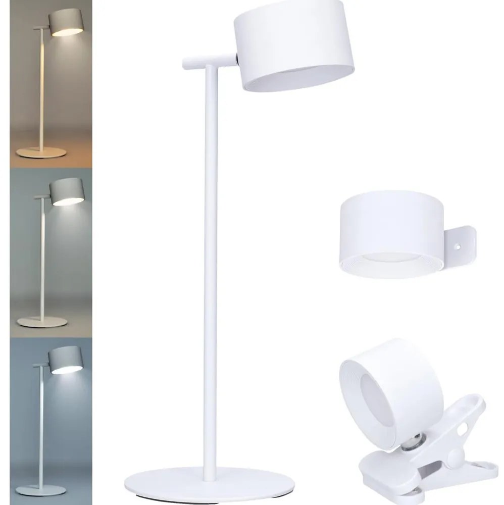 Solight Solight WO68-W- LED tölthető lámpa 3in1 LED/4W/2000mAh 3000/4000/6500K fehér SL1576